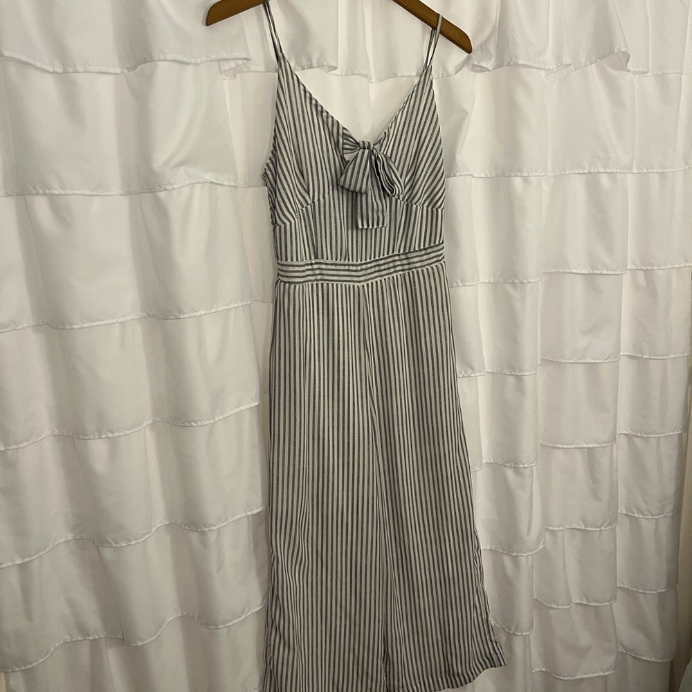 Striped Blue and White Romper